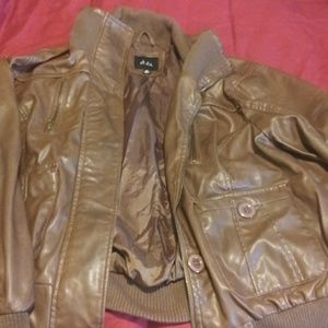 Dots leather jacket